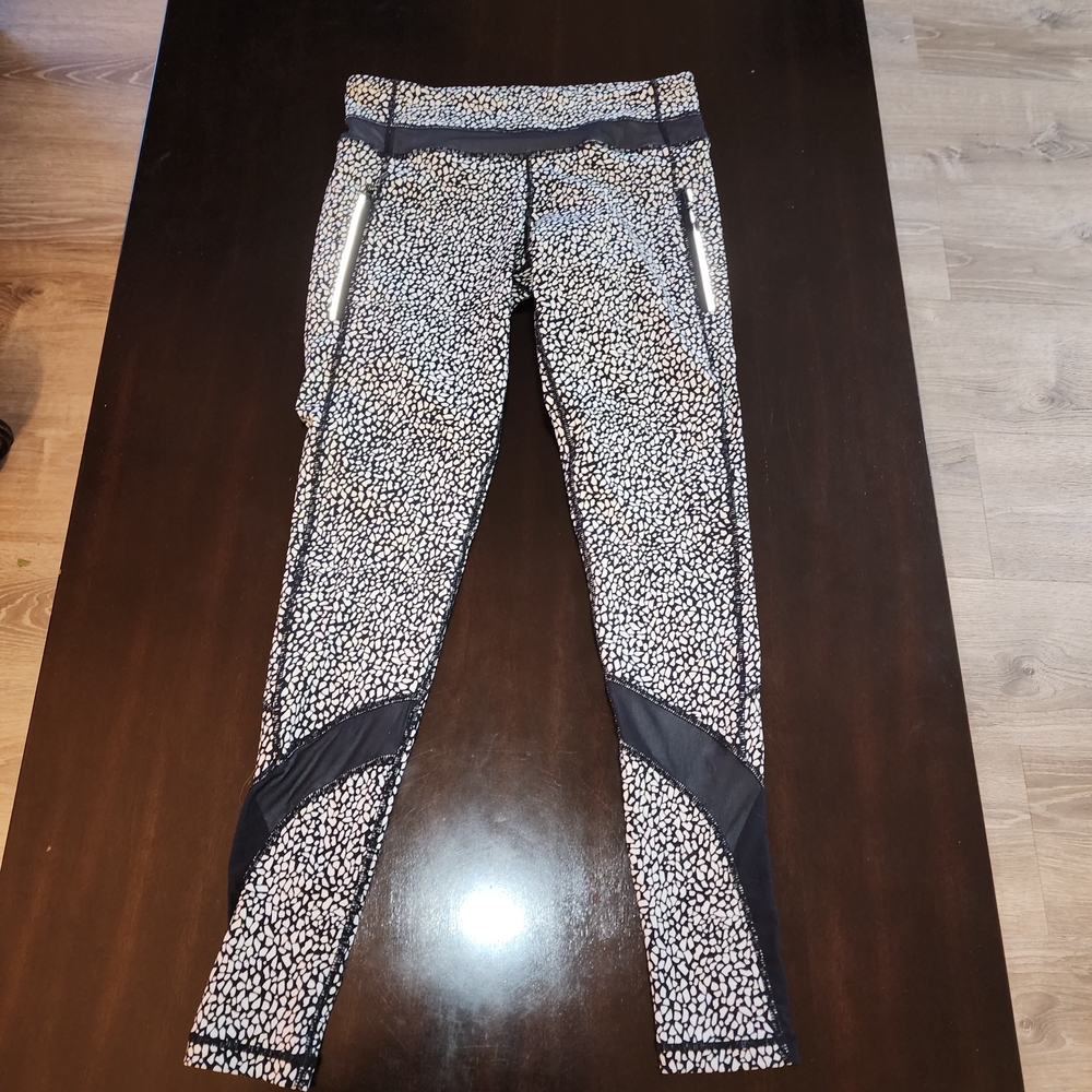 lululemon athletica Black and White Patterned Leggings